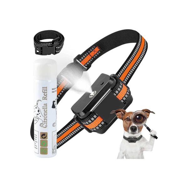 Rechargeable Citronella Bark Collar with Adjustable Spray and Sensitivity Levels for Dogs