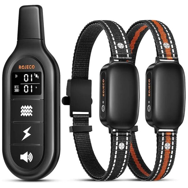 Rechargeable Dog Shock Collar for Large Medium Small Dogs, 3 Channels and Digital Display