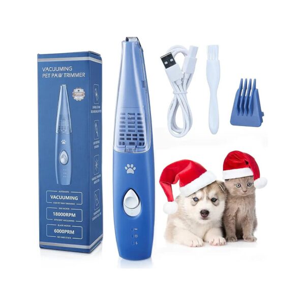 Rechargeable Pet Grooming Tools with Carrying Case and Cleaning Brush