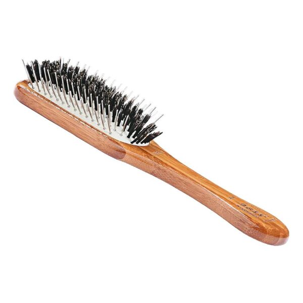 Rectangle Boar Pet Brush with Bamboo Wood Handle for All Hair Types