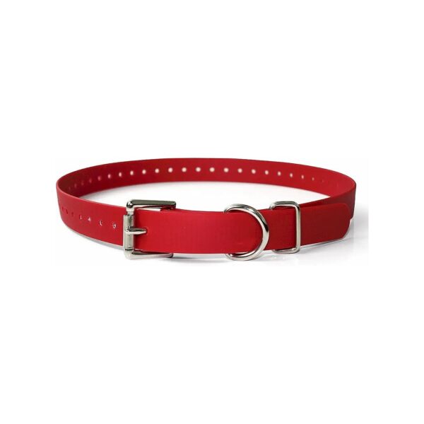 Red Biothane Dog Collar for Small Medium Large Dogs Waterproof Odorproof