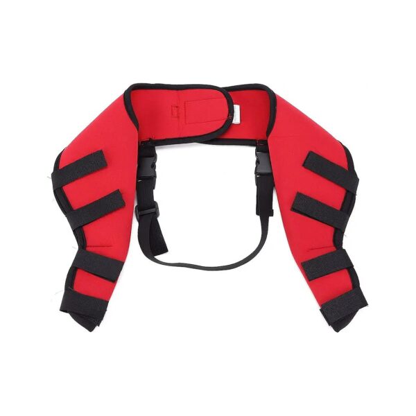 Red Canine Elbow Protector Boots for Hind Leg Braces and Hock Wraps