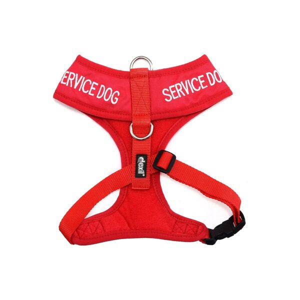 Red Coded Dog Vest with Adjustable Neck and Chest for Comfort