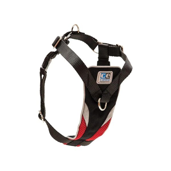 Red Dog Harness with Martingale Loop and Coupler for Ultimate Control