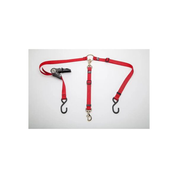 Red Nylon Dog Truck Bed Tether with Durable Metal Hardware