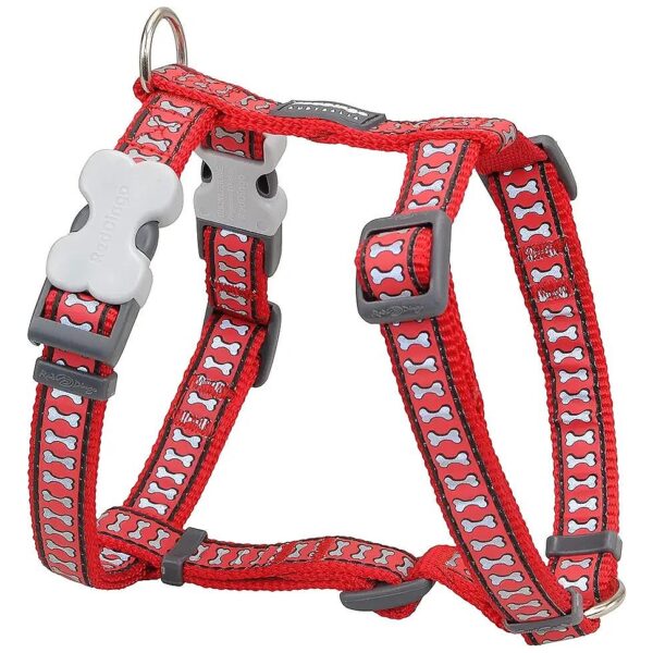 Red Reflective Dog Harness Small for Small Dogs and Puppies