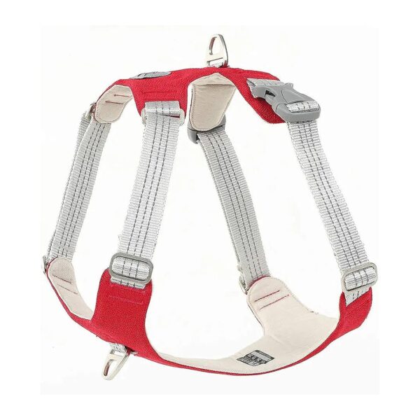 Red Reflective Dog Vest with 2 Leash Clips for Optimal Control and Comfort