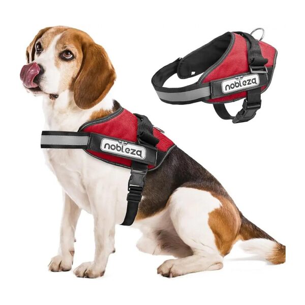 Reflective Dog Harness with Soft Padding and Handle for Small Medium Large Breeds