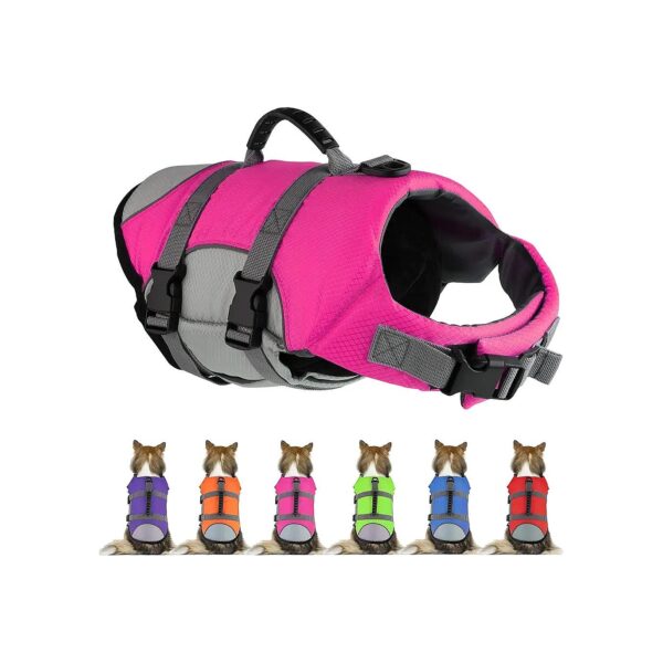 Reflective Dog Life Jacket for Small Medium and Large Dogs with Adjustable Neck