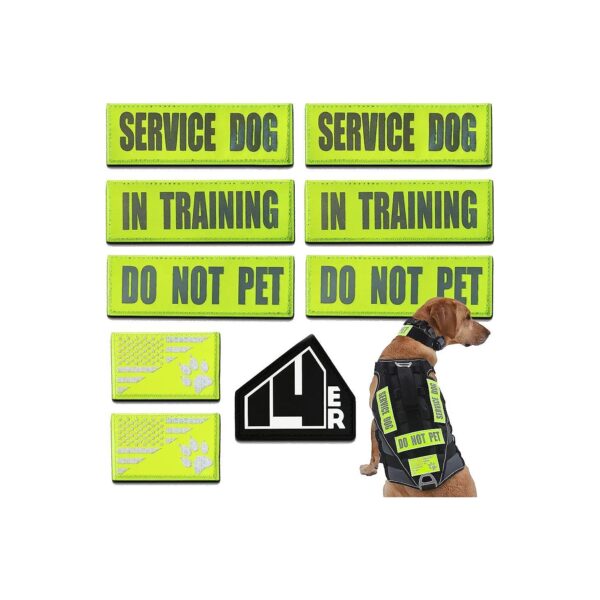 Reflective Dog Safety Patches for Charity Func Dog Units and Handlers