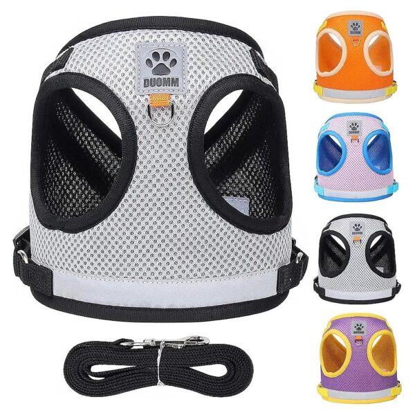 Reflective No Pull Dog Harness with Breathable Mesh for Small to Medium Dogs and Cats