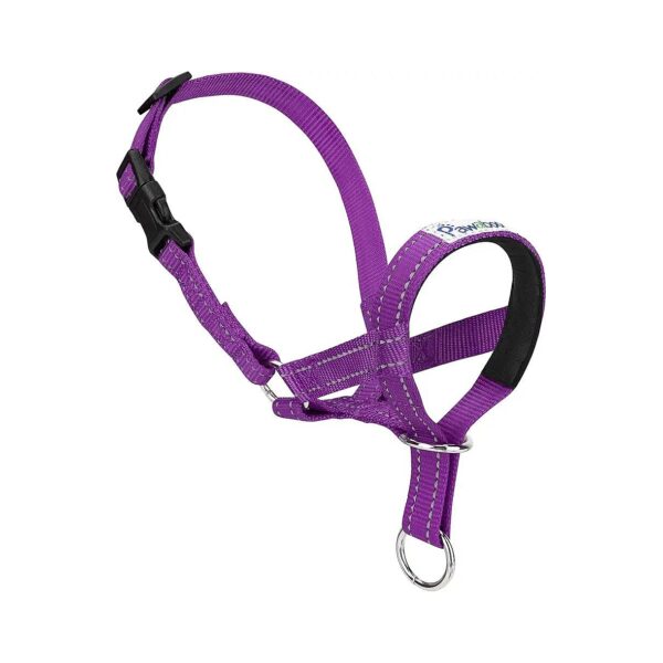 Reflective Nylon Head Collar for Safe and Comfortable Dog Walking with Easy Adjustment