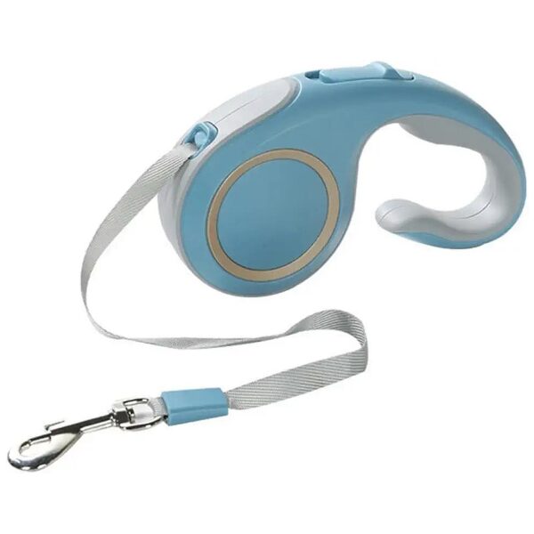 Reflective Nylon Retractable Dog Leash for 60 lb Dogs Up to 16 ft Long