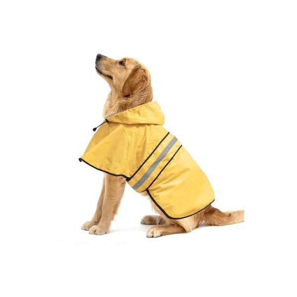 Reflective Water-Resistant Dog Raincoat with Adjustable Straps for Small to Large Dogs