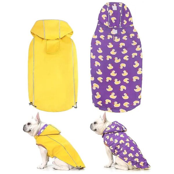 Reflective Waterproof Dog Raincoat Jacket for Small Medium Large Dogs