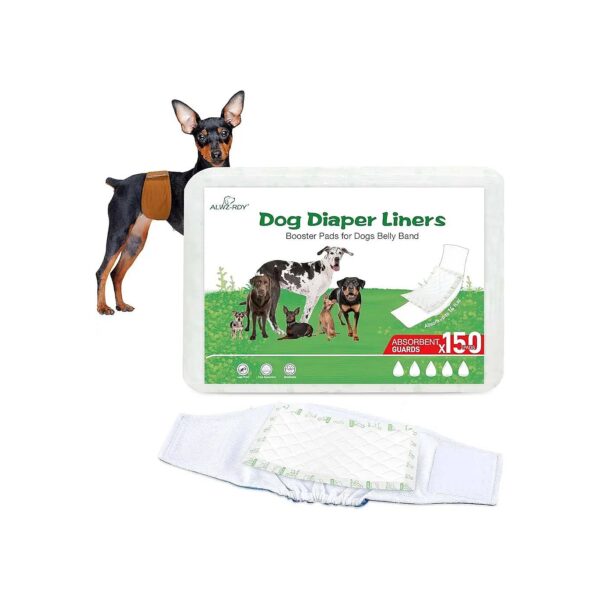 Regular Size Dog Diaper Pads Compatible with Most Reusable Belly Bands