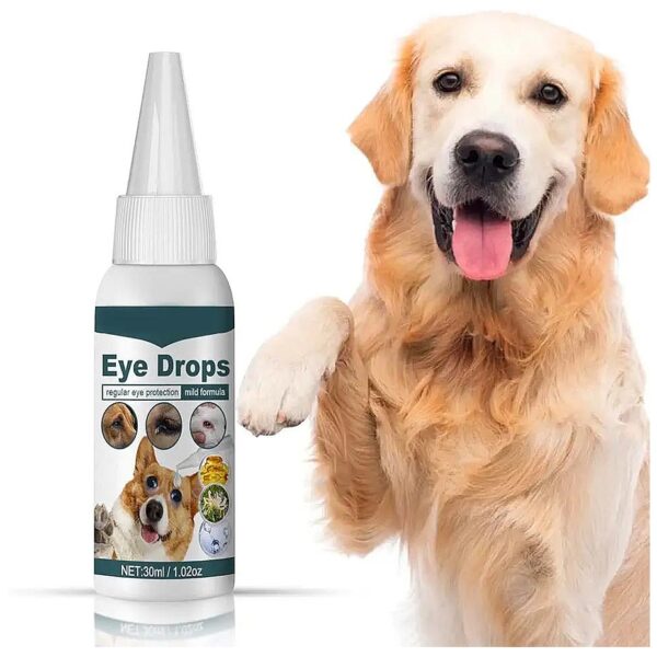 Relieve Dry Eyes and Infection Symptoms with Gentle Dog Eye Drops - 30ml Liquid Solution