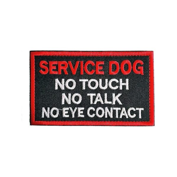 Removable No Touch No Talk No Eye Contact Morale Patch for Dog Vests