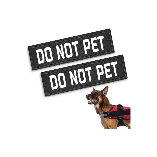 Removable Tags Included with DO NOT PET Patches for Dog Owners