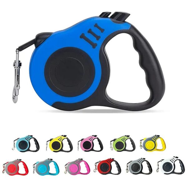 Retractable Dog Leash Tape for Small Medium Dogs 10-16 Foot Durable Convenience