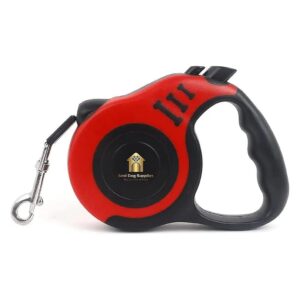 Retractable Dog Leash with 360 Degree Tangle-Free Design for Medium to Large Breeds