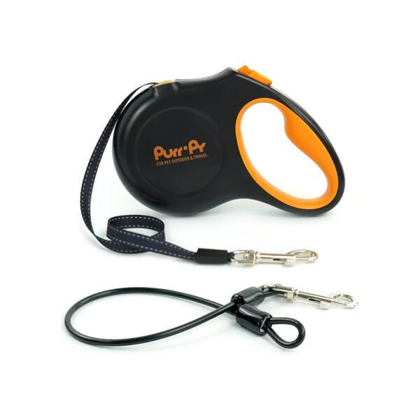 Retractable Leash with Nylon Tape and Safe Brake System for Small Medium Dogs