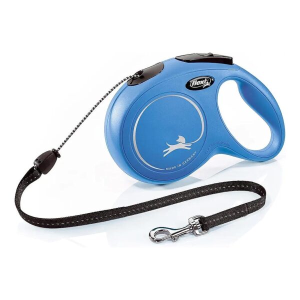 Retractable Nylon Cord Leash with Reflective Stripe for Medium-Sized Dogs