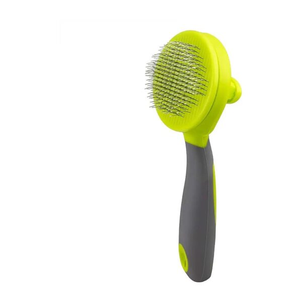 Retractable Slicker Brush with Soft Grip Handle for Cats and Dogs, Easy Hair Release