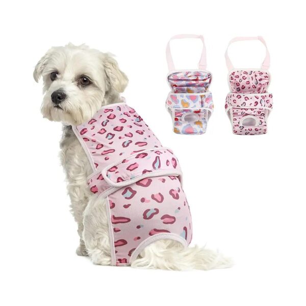 Reusable Female Dog Diapers for Small to Large Dogs with Good Air Permeability