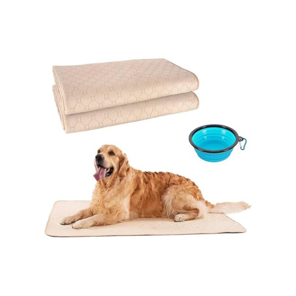 Reusable Puppy Pads for Whelping, Potty Training, and Accidents, 2-Pack, 48x48 Inch