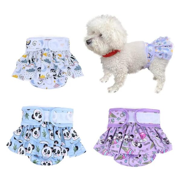 Reusable Waterproof Dog Diapers XS Size for Female Dogs with Period Heat Incontinence