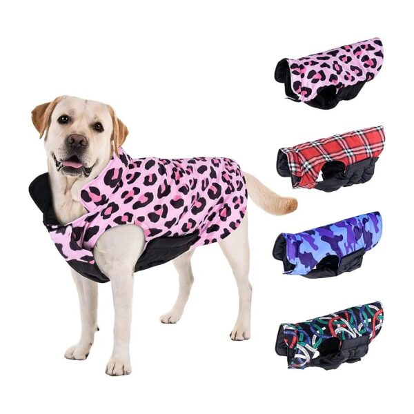 Reversible Dog Vest for Small Medium Large Dogs Cold Weather Coats