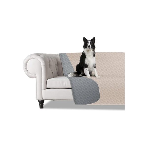 Reversible Waterproof Pet Blanket with Machine Washable Material for Pets and Furniture