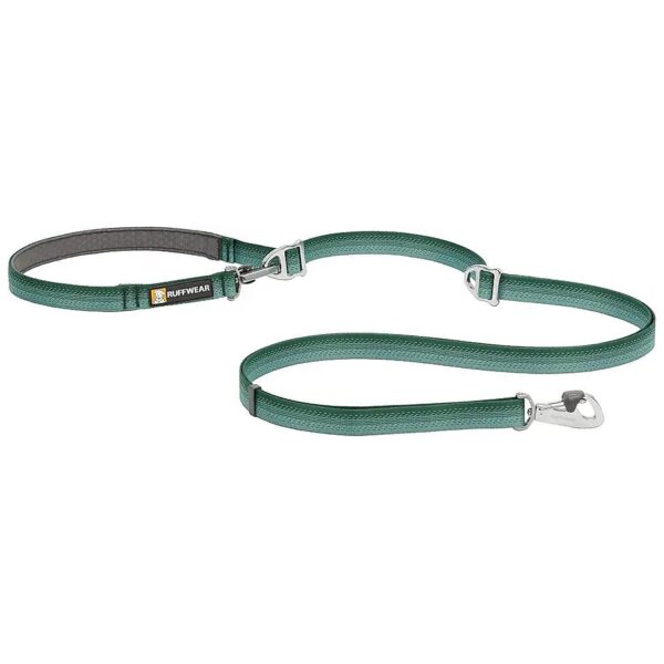 River Rock Green Dog Lead with Smooth Adjustment for Easy Wear