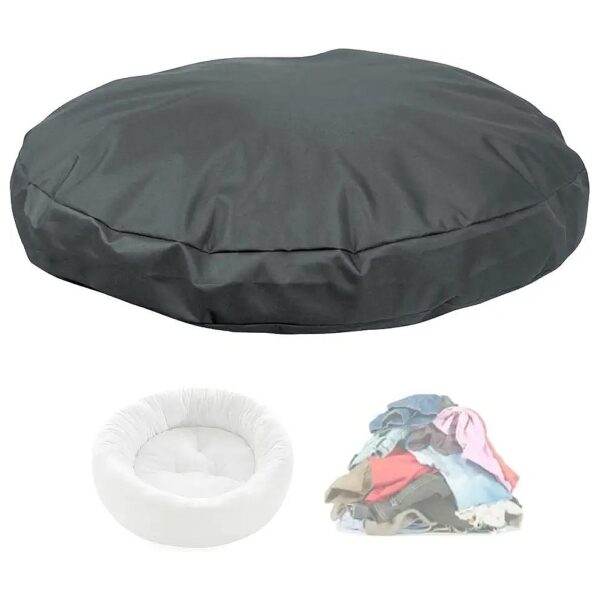 Round Dog Bed Replacement Cover Waterproof Oxford Fabric 36D x 4H Inch