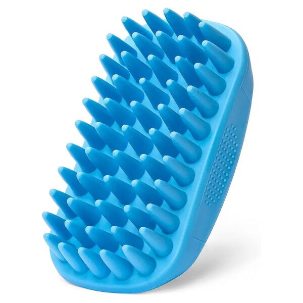 Rubber Dog Bath Brush for Lathering Shampoo and Deeper Cleaning