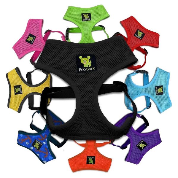 Safe Eco friendly Dog Harness for Small Medium Dogs Soft Breathable Mesh