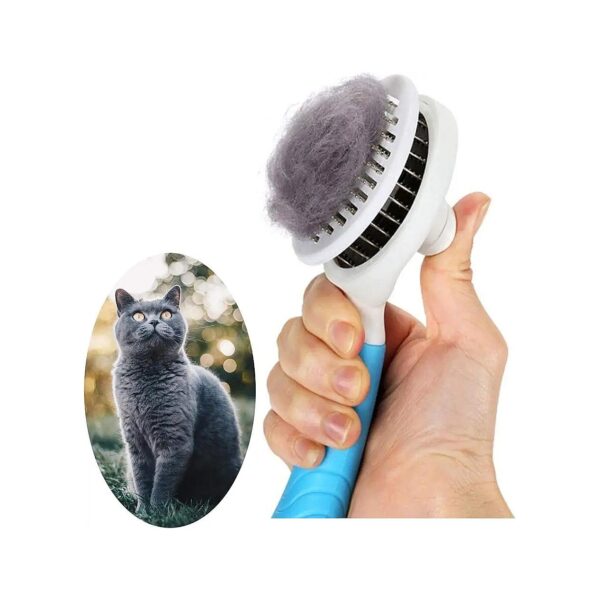 Safe Effective Pet Grooming Brush for Dogs Cats Removes Loose Undercoat Mats Tangled Hair