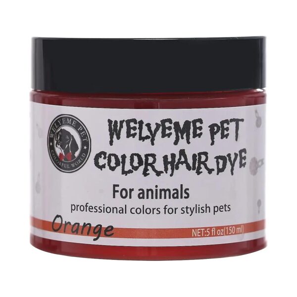 Safe Pet Hair Dye Color Orange for Dogs and Horses