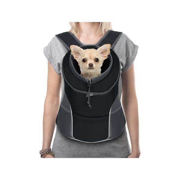 Safe and Comfortable Front Pack Dog Carrier for Small Puppies and Cats