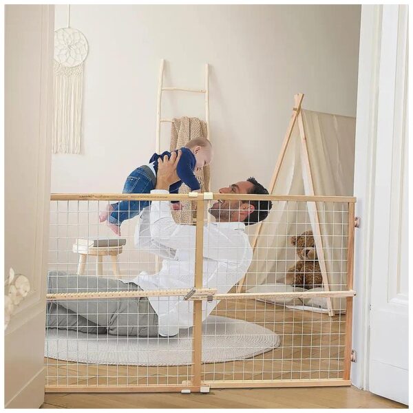 Safe and Easy Pressure Mount Baby Gate for Babies Ages 6-24 Months