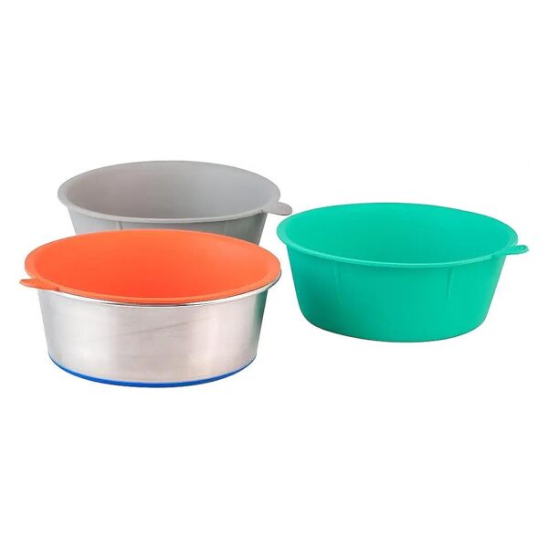 Safe and Easy to Clean Dog Food and Water Bowls with BPA-Free TPE Inserts for Indoor Use