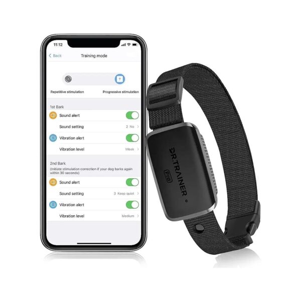 Safe and Effective Dog Bark Collar with APP Setting and Custom Sound