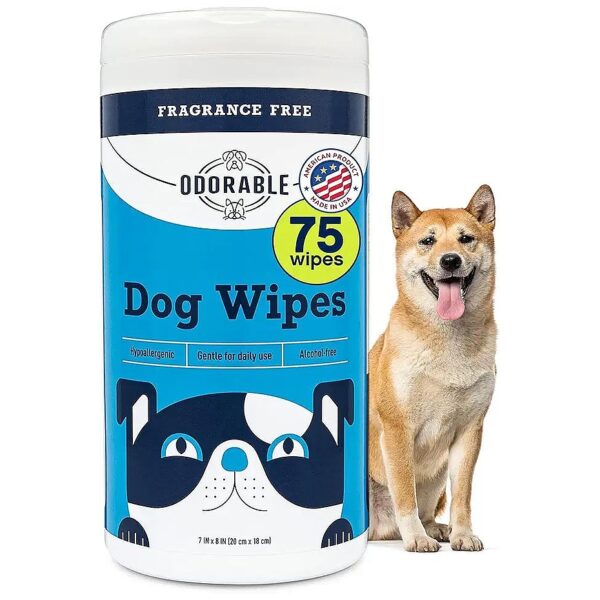 Safe and Gentle Dog Grooming Wipes for Puppies and Senior Dogs