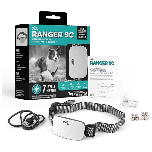 Safe and Humane Anti-Bark Training Collar for Dogs of All Types