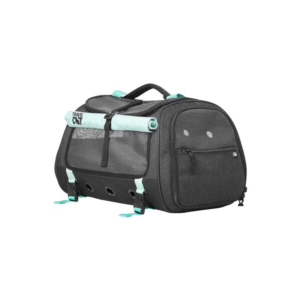 Safe and Secure Dark Charcoal Cat Carrier Travel Bag for Small Medium Cats Up to 30 LBs