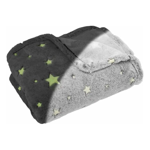 Safe and Secure Paw-some Pet Blanket, Glow in the Dark Stars, 25 x 34 in