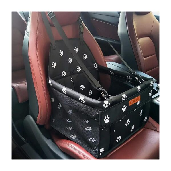 Safety and Comfort Small Pet Booster Car Seat with Clip-On Leash and PVC Support Pipe