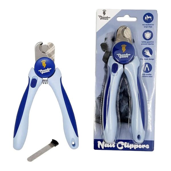 Safety-Focused Dog Nail Clippers for Thick Nails and Black Nails Blue