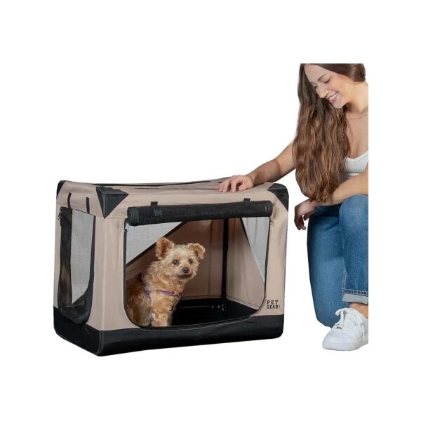 Sand Finished Soft Crate for Dogs Regular Dimension